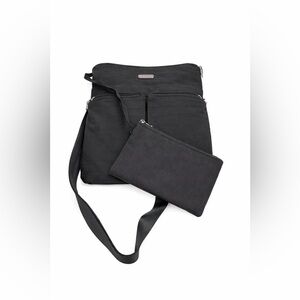 Baggallini Horizon Crossbody Gray Travel Bag Nylon Lightweight